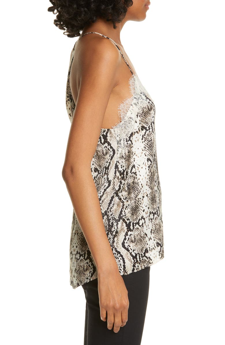 CAMI NYC The Racer Lace Trim Silk Camisole, Alternate, color, 