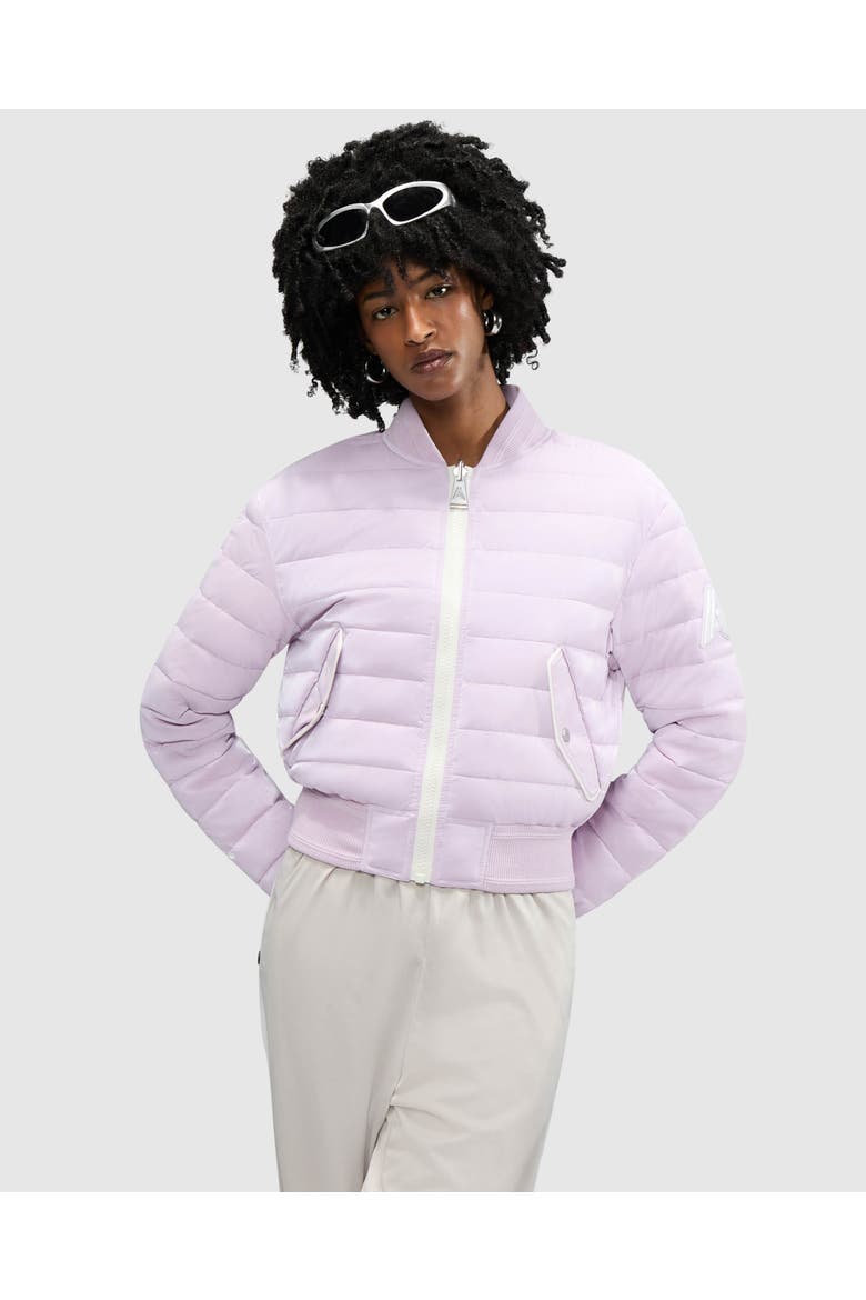 Women's Cluza Reversable Quilted Bomber Jacket, Alternate, color, Orchid Ice