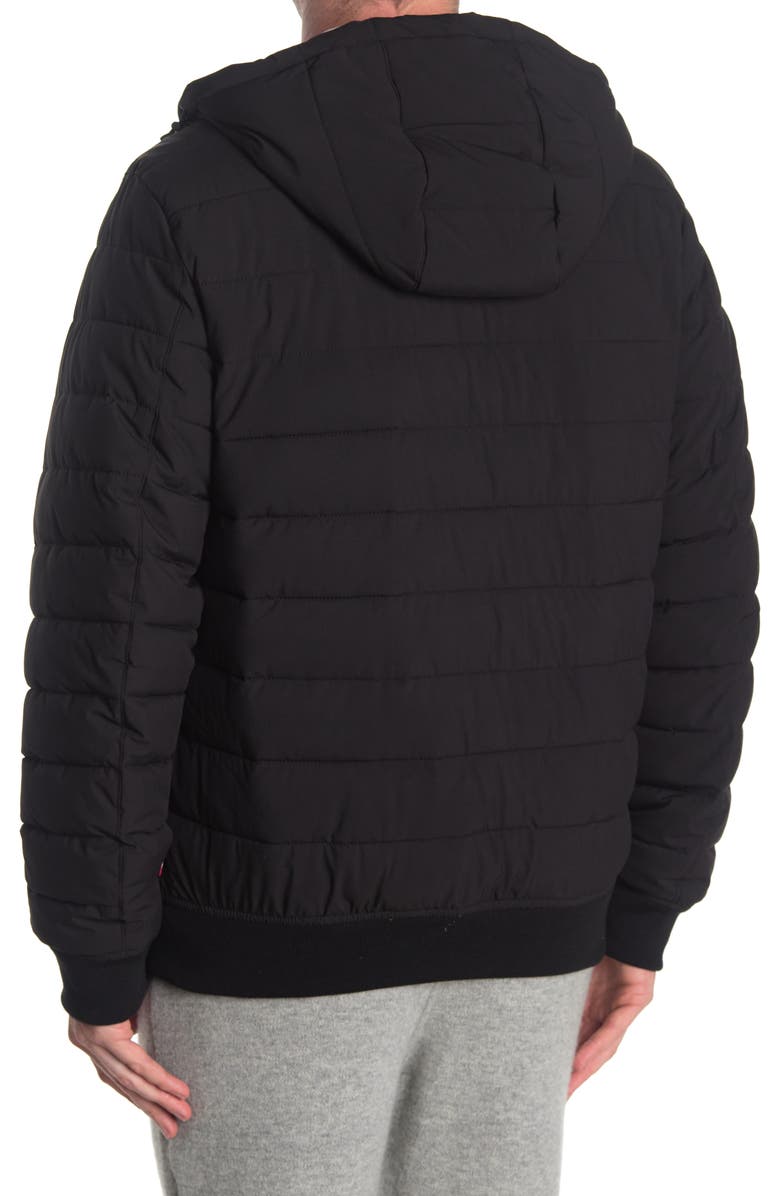 Levi's<sup>®</sup> LEVI'S Quilted Hooded Bomber Jacket, Alternate, color, 