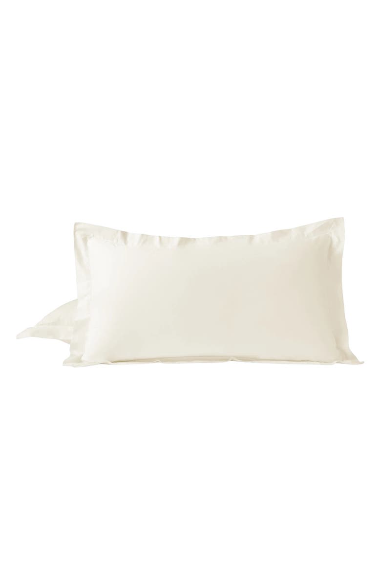 Coyuchi Cloud Soft Organic Cotton Sateen Sham, Main, color, Undyed