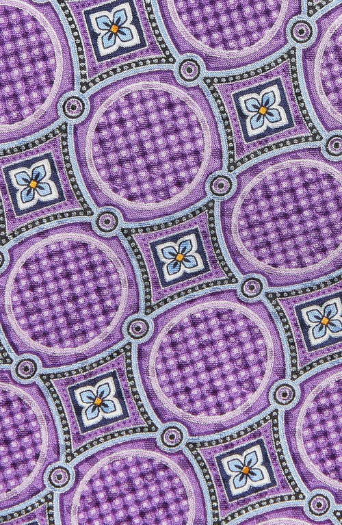 Nordstrom Medallion Silk Tie In Purple