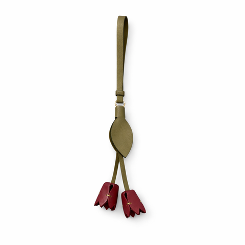 Twin Leather Bag Charm