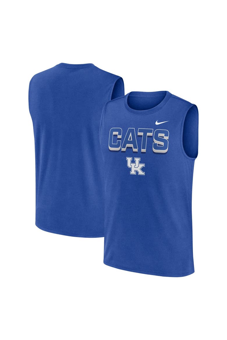 Men's Nike Royal Kentucky Wildcats Primetime Tricode Legend Performance Tank Top, Alternate, color, Royal