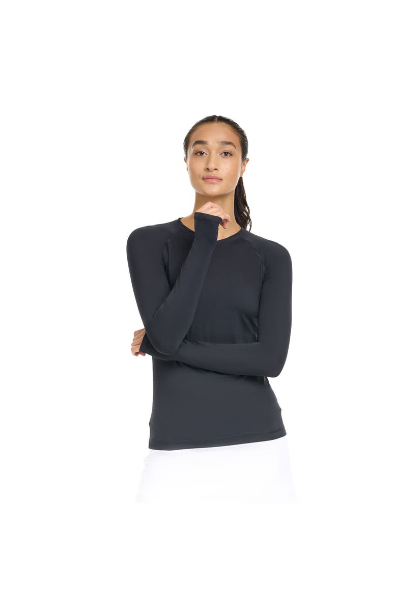 BloqUV Women's Active V-Neck Shirt, Main, color, Black