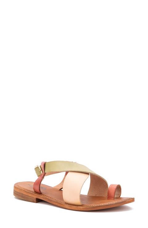 Berlynn Leather Flat Sandal (Women)
