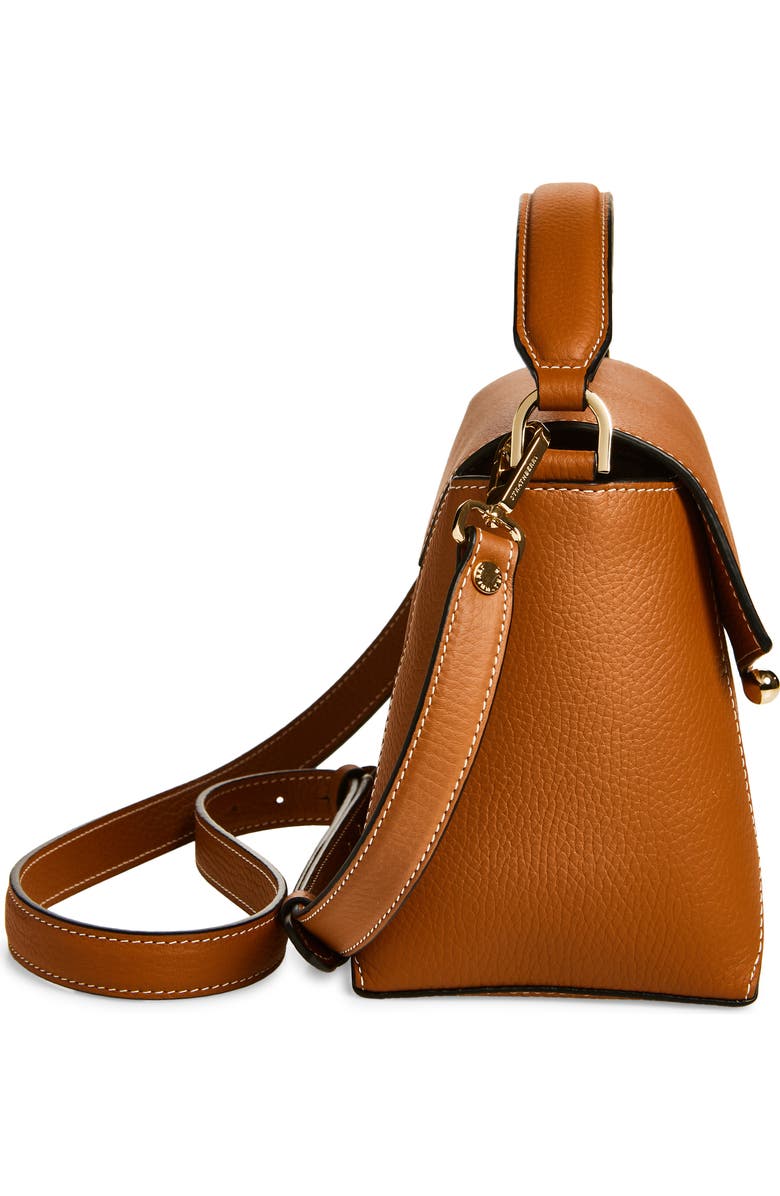 Strathberry Mosaic Leather Top Handle Bag, Alternate, color, Tan - Vanilla Stitch