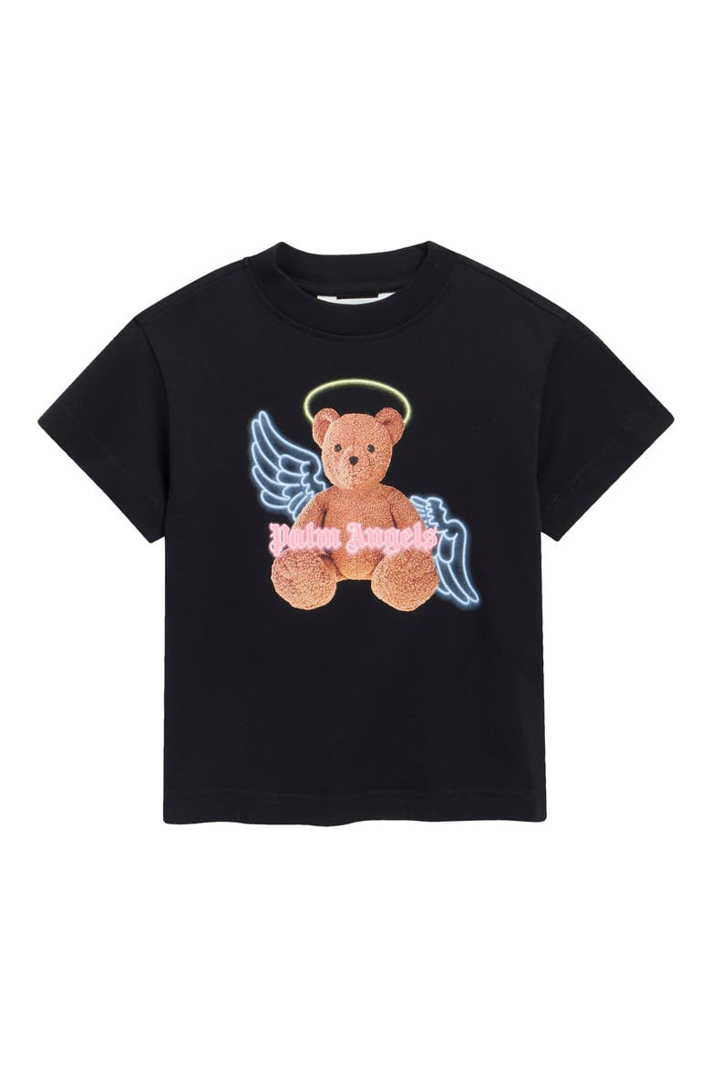 Kids' Bear Angel Graphic T-Shirt, Main, color, BLACK BROWN