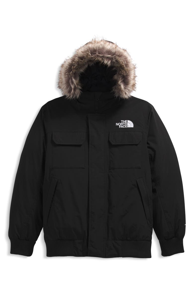 The North Face McMurdo Water Repellent 600 Fill Power Down Jacket with Removable Faux Fur Trim, Alternate, color,