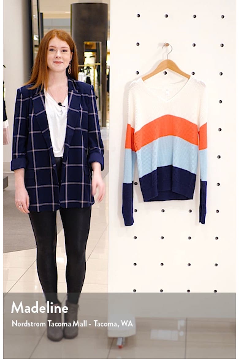 Cotton & Wool Blend Shaker Sweater video