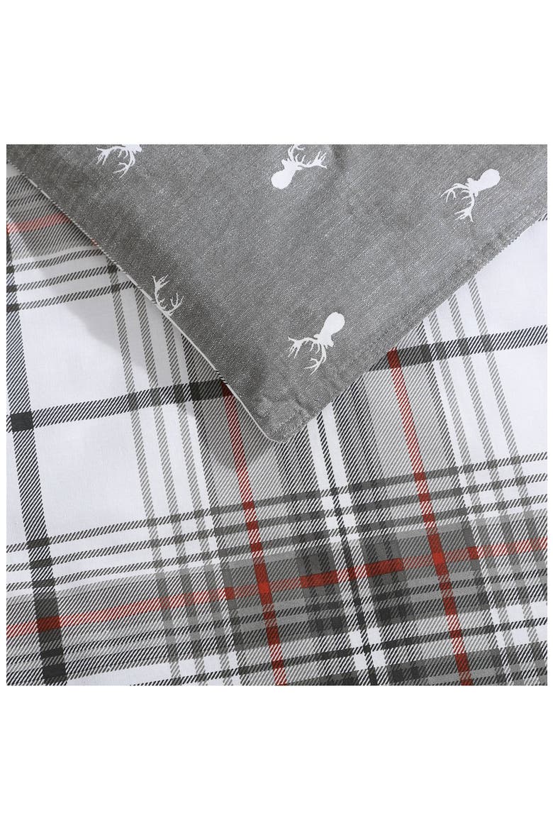 Alder Plaid Twin Comforter Set, Alternate, color, GREY MULTI