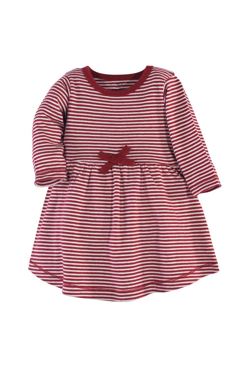 Comfortable Organic Long-Sleeve Dress 2 Pack, Alternate, color, Holly Berry