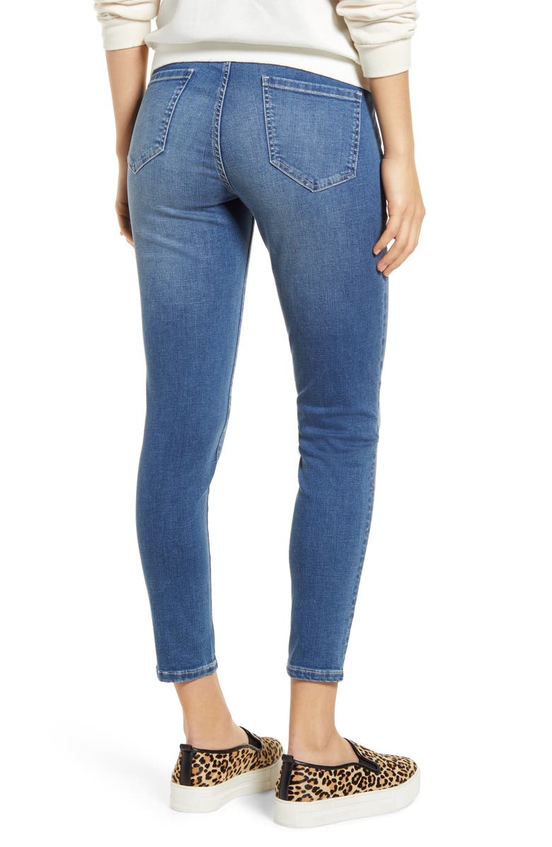 Angel Maternity High Waist Crop Maternity Jeans, Alternate, color, Denim Blue