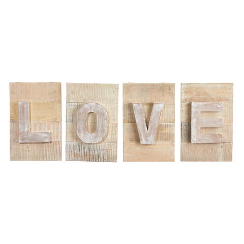 40-in Rustic Farmhouse LOVE Wall Art Decor