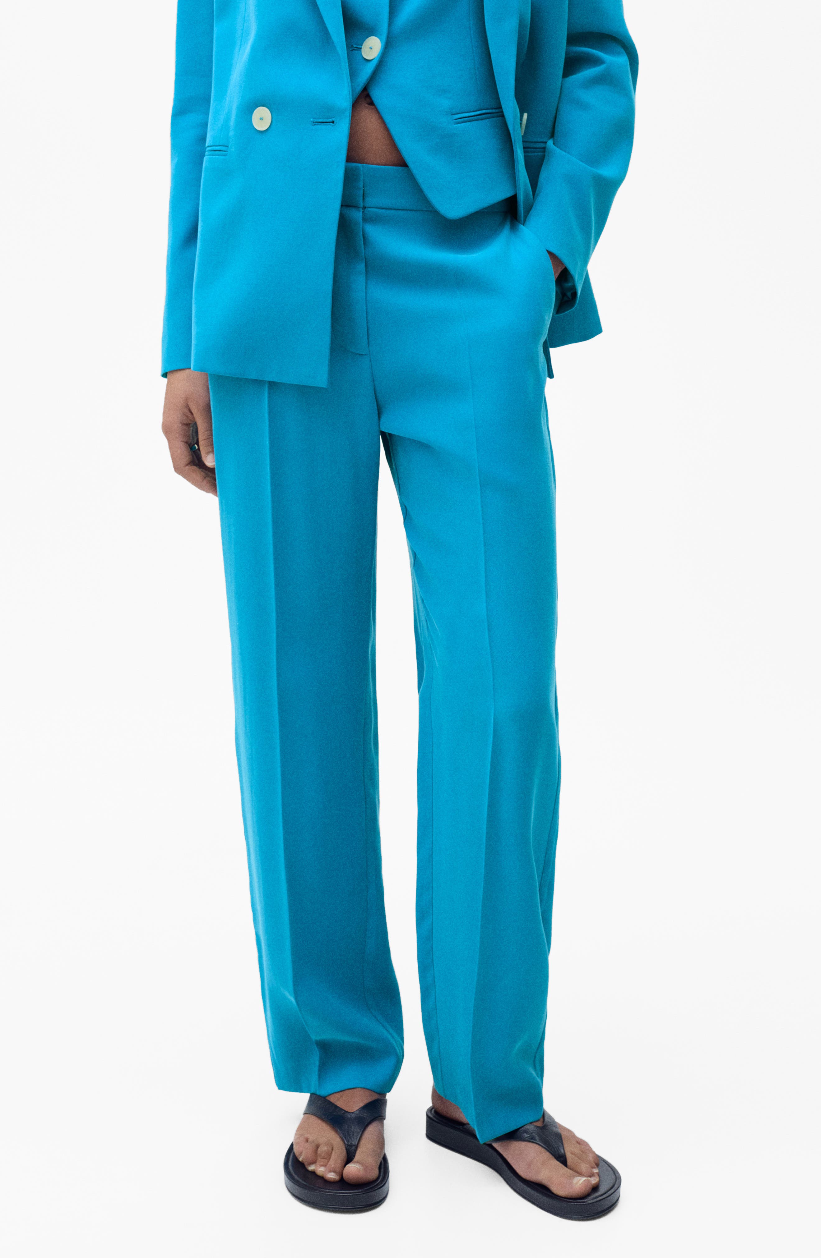 MANGO Tempo Straight Leg Pants