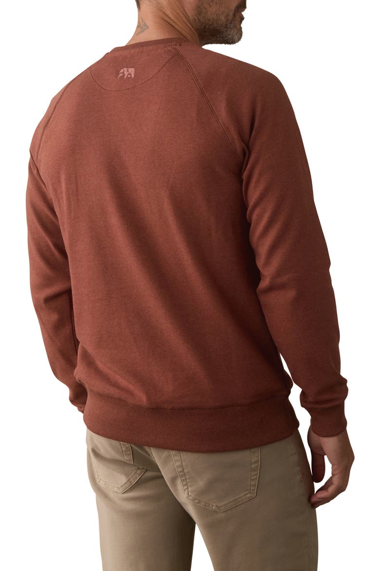 Puremeso Everyday Crewneck Sweatshirt, Alternate, color, SPICED BRANDY