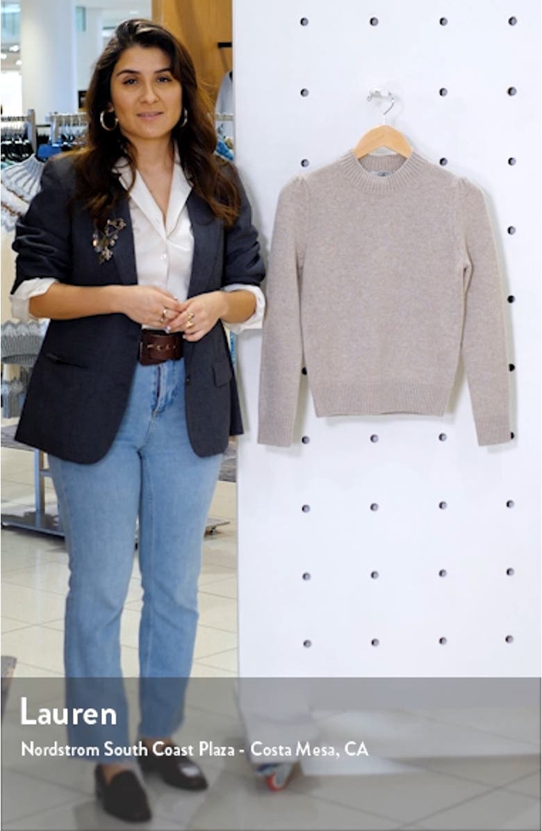 Essentials Cashmere Crop Sweater, sales video thumbnail