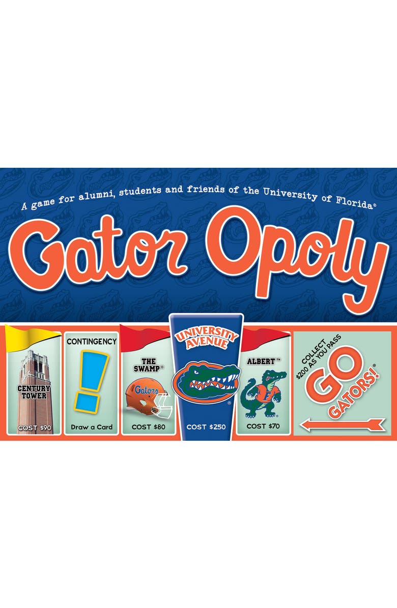 Late for the Sky University of Florida Gator Opoly Monopoly Board Game, Alternate, color,