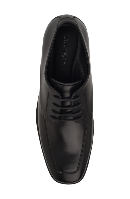 Calvin Klein Malike Square Toe Derby In Black