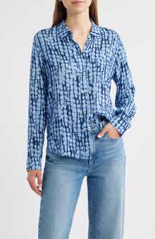 Rails Josephine Ikat Print Button-Up Shirt