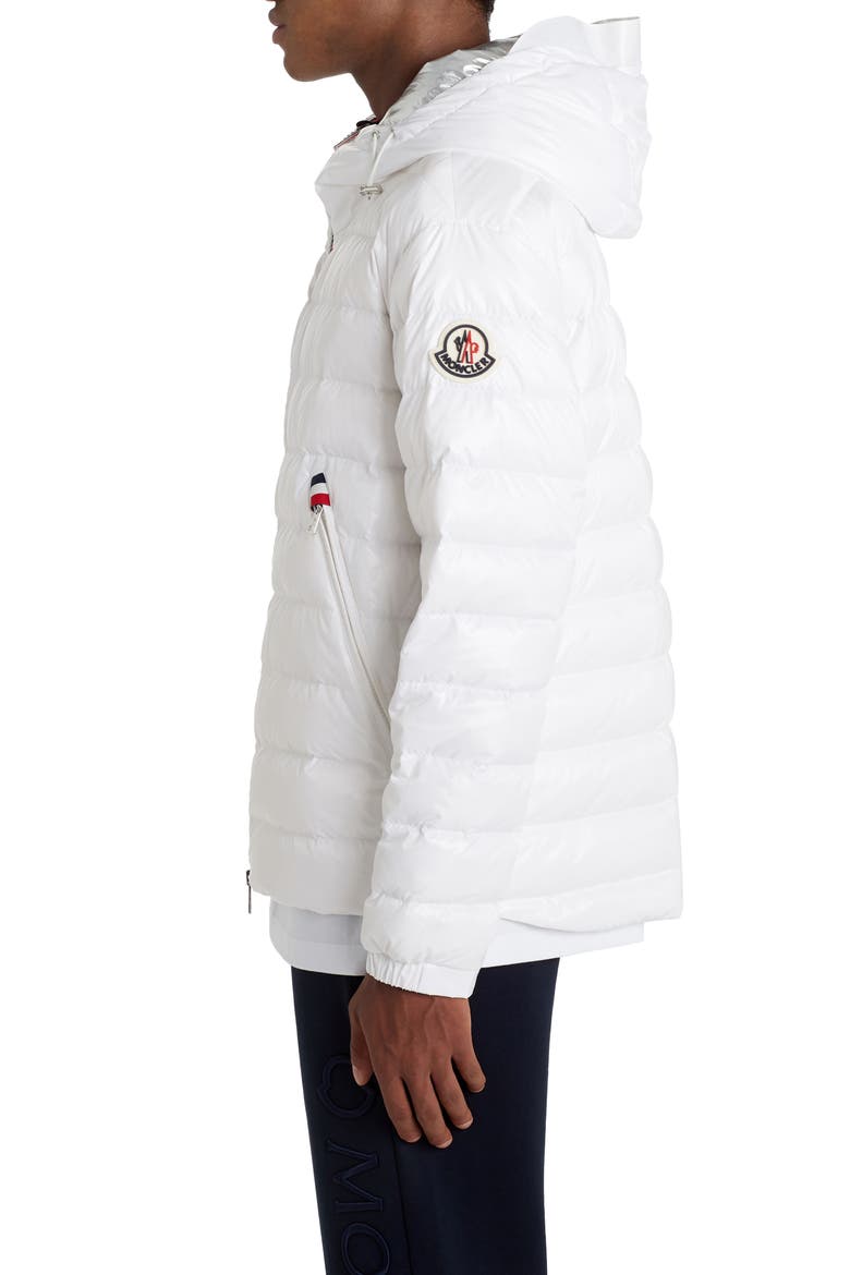 Blesle Water Resistant Down Puffer Coat, Alternate, color, WHITE
