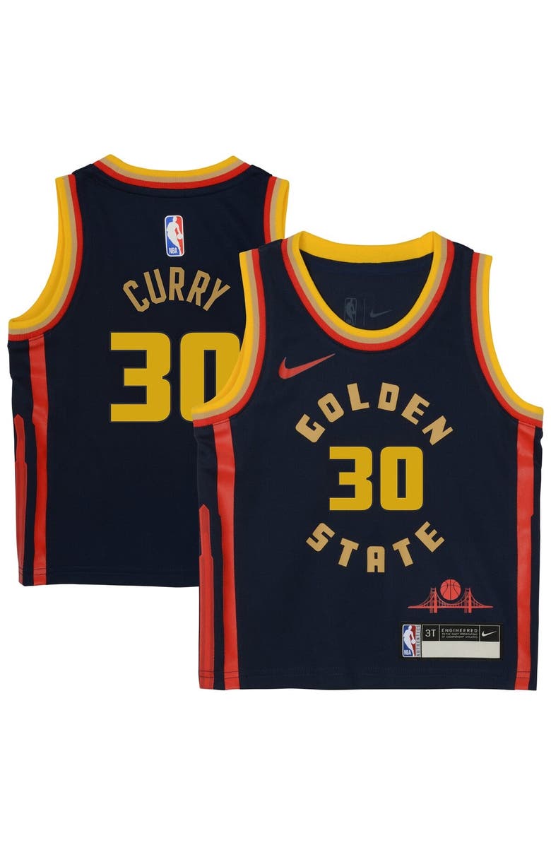 Nike Toddler Nike Stephen Curry Navy Golden State Warriors 2024/25 Swingman Player Jersey - City Edition, Main, color, 