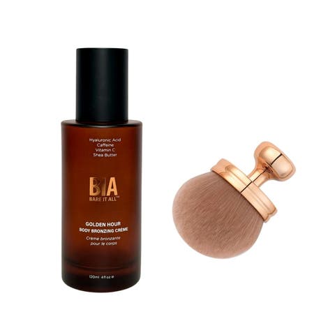 Golden Hour Bronzing Creme with Puff Brush Set