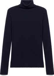 MANGO Turtleneck Wool Sweater