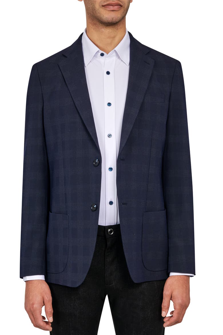 Check Sport Coat, Main, color, NAVY
