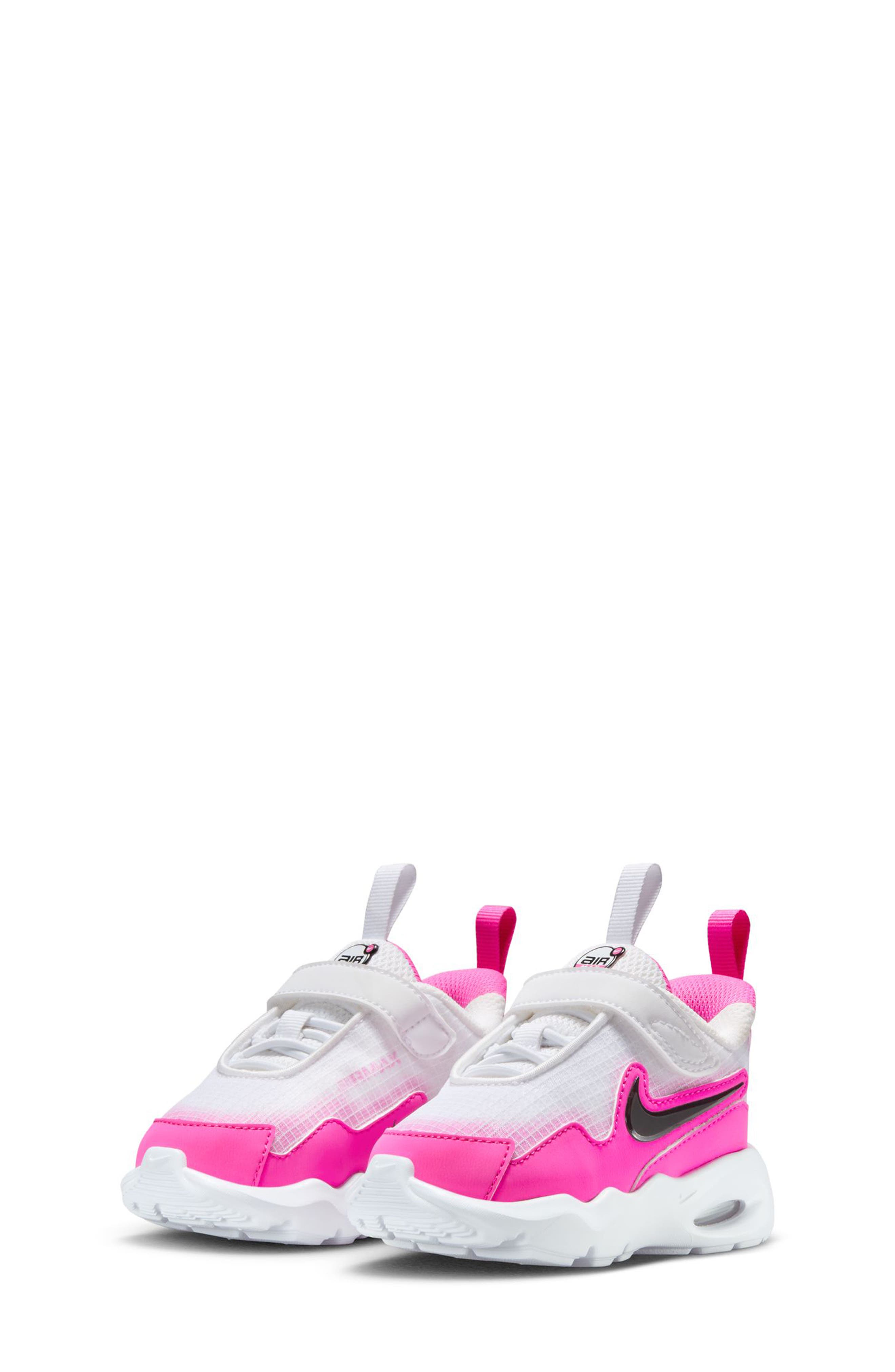 Nike Kids' Air Max Nova Sneaker, Alternate, color, White/ Black/ Laser Fuchsia