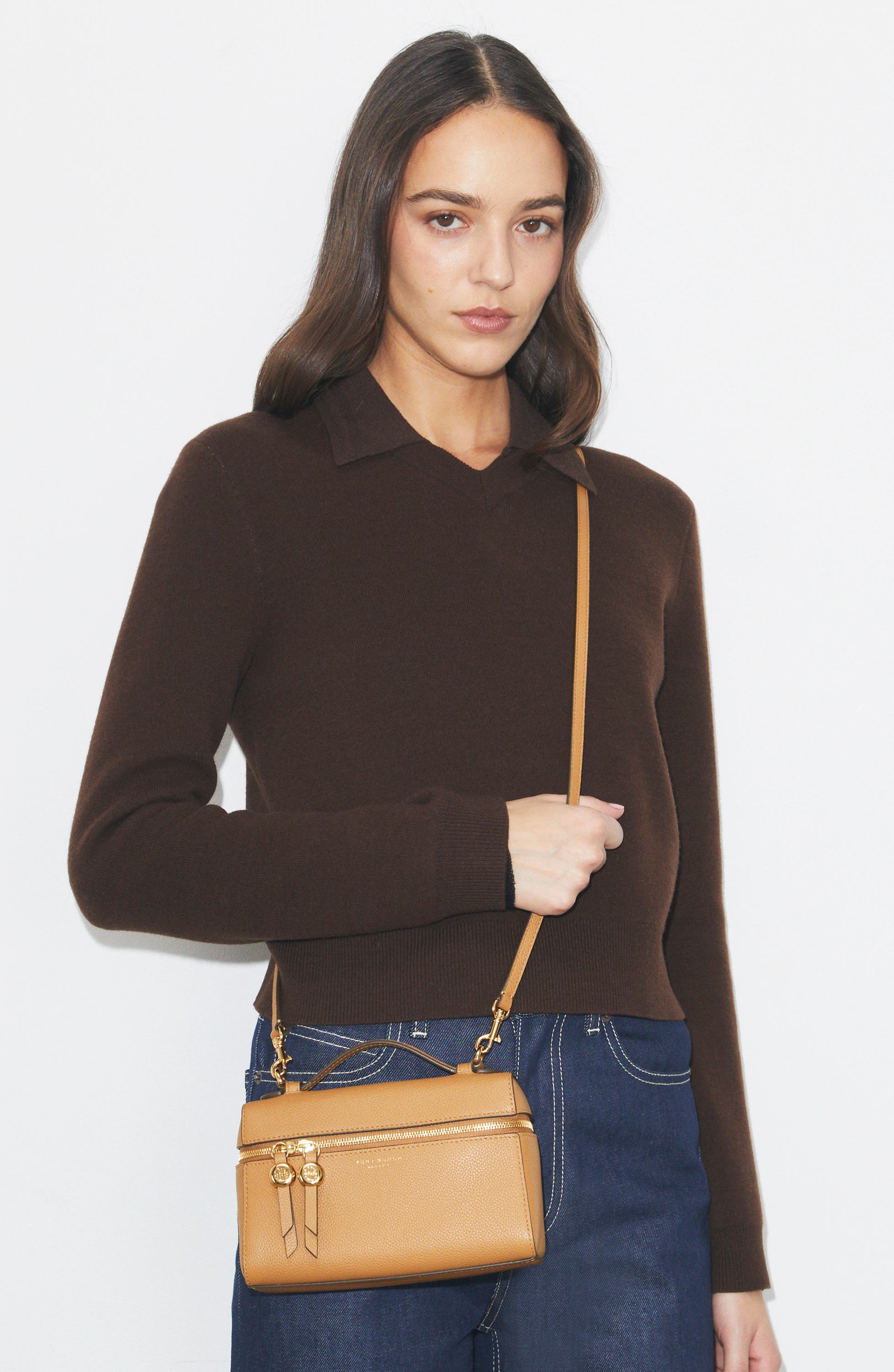 Slim Top Handle Bag, Alternate, color, TIRAMISU