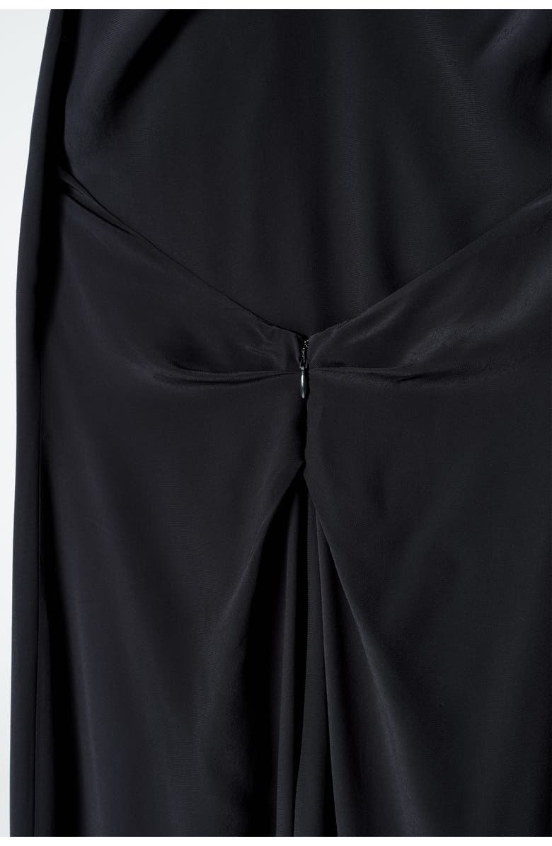 COS Cowl-Neck Maxi Dress, Alternate, color, Navy