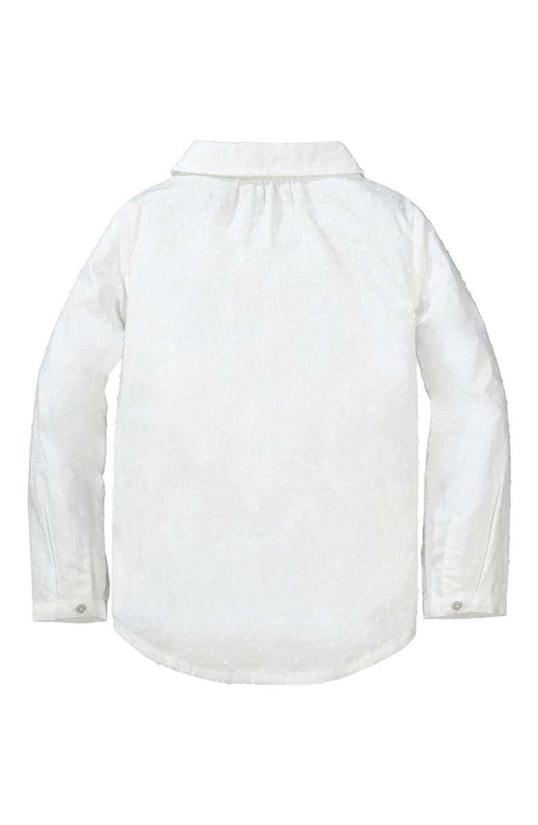 Hope & Henry Baby Girls' Peter Pan Collar Top, Infant, Alternate, color, White