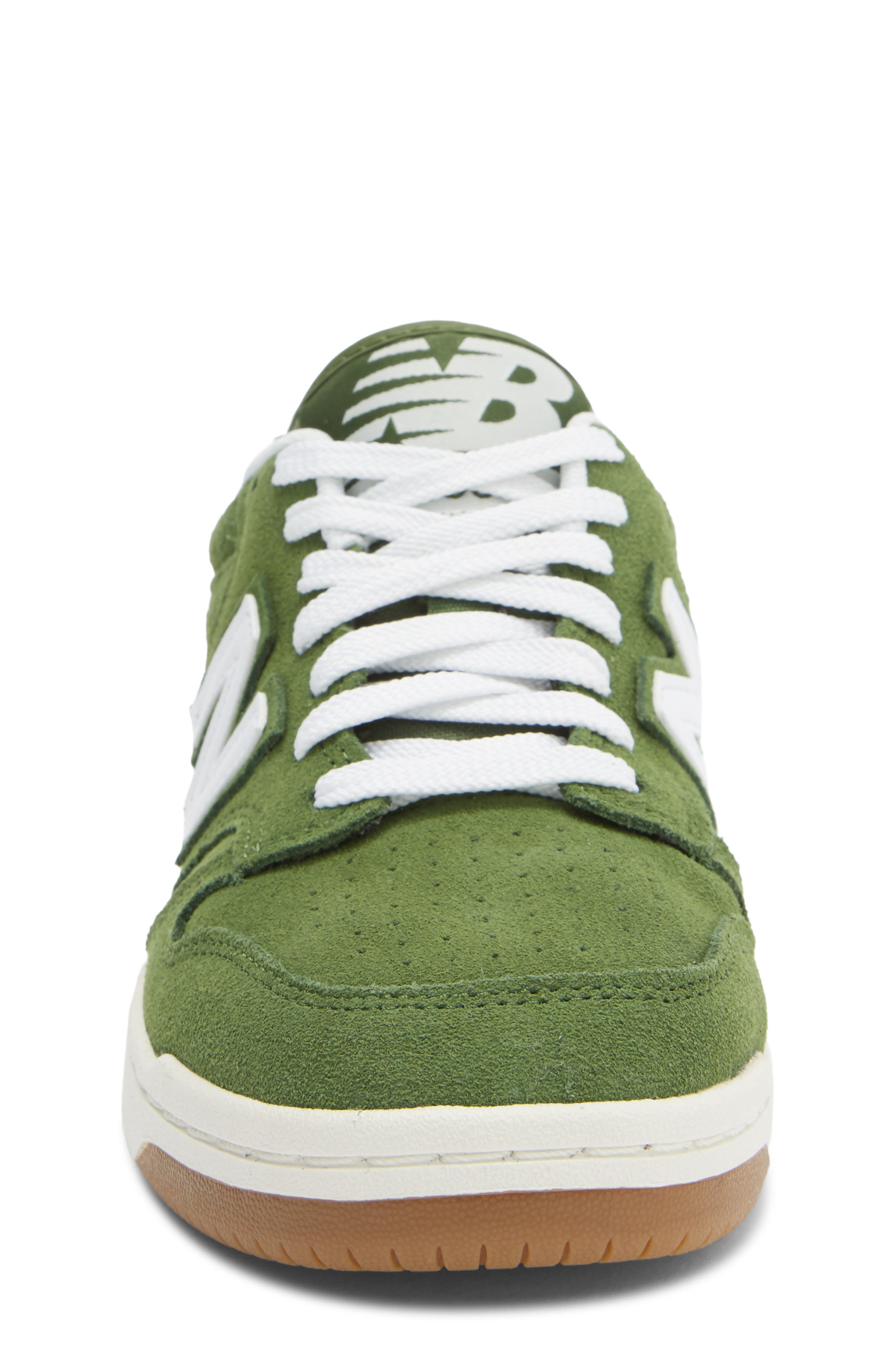 New Balance Kids' 480 Sneaker, Alternate, color, White/ Dark Alpine Green