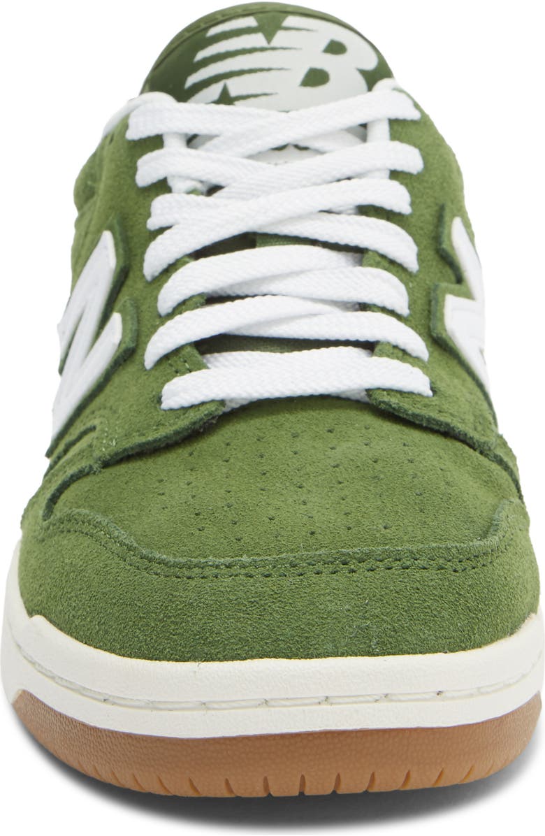 New Balance Kids' 480 Sneaker, Alternate, color, White/ Dark Alpine Green