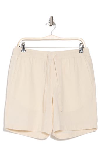 14th & Union Linen & Cotton Blend Drawstring Shorts