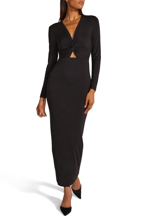 The Anywhere Cutout Long Sleeve Maxi Dress