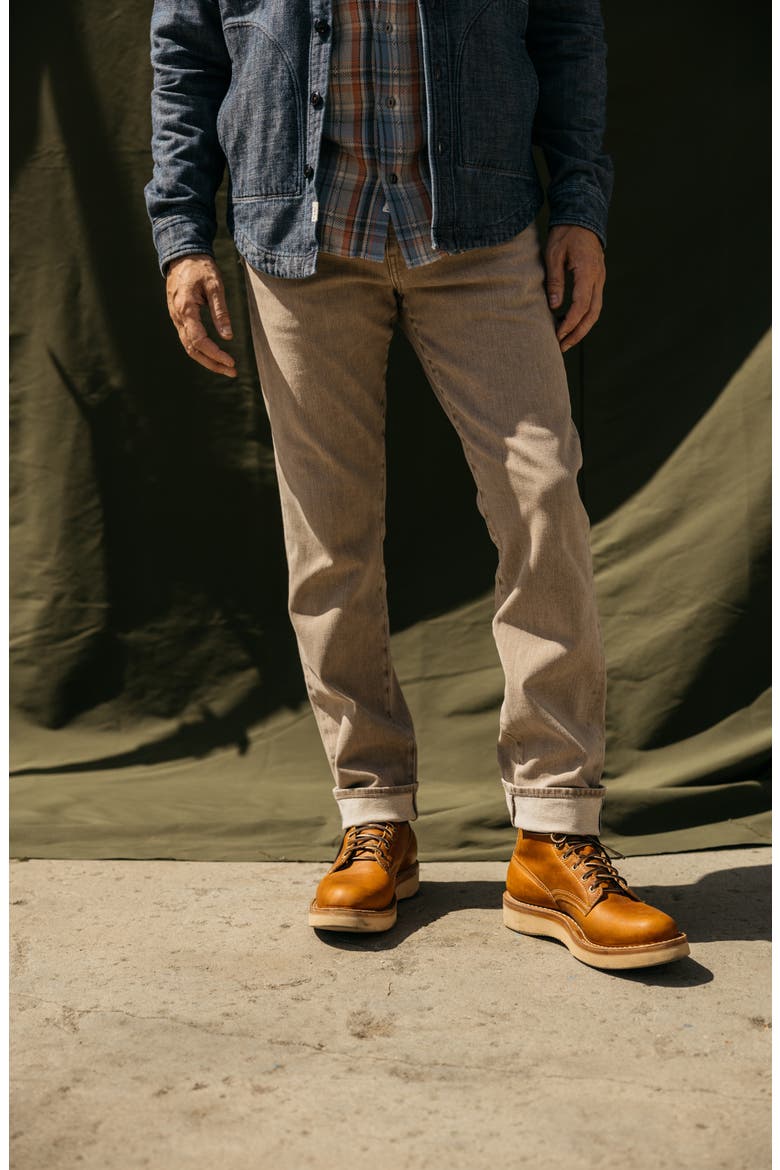 The Hammer Straight Leg 10.5-Ounce Stretch Selvedge Jeans, Alternate, color, DUSTY BROWN