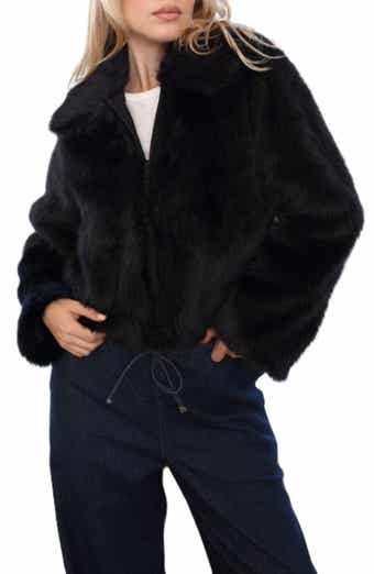 Faux Fur Shirt Jacket