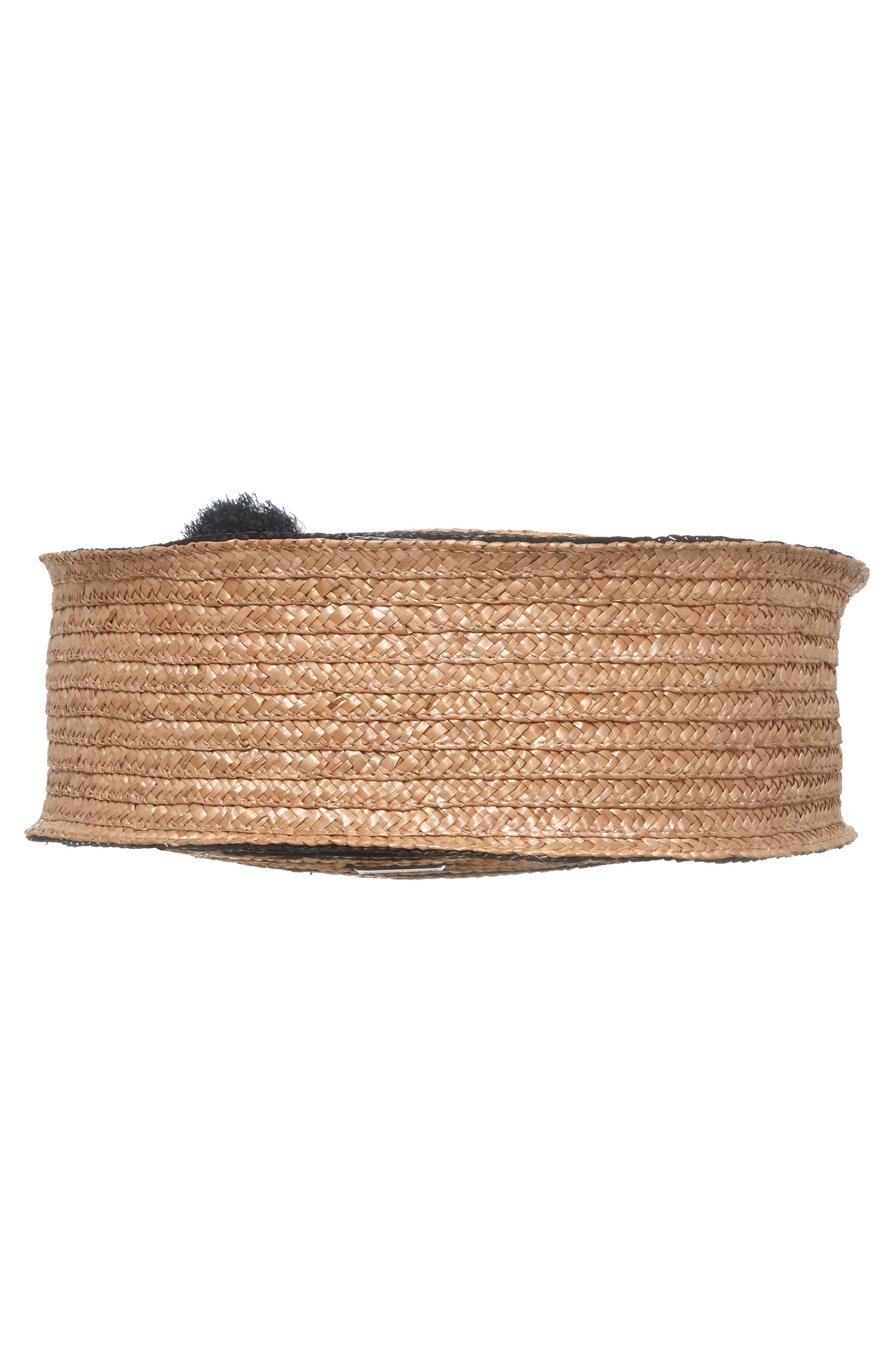Rebecca Minkoff Woven Straw Circle Tote, Alternate, color, 