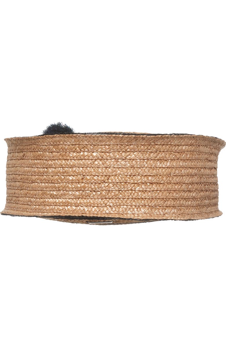Rebecca Minkoff Woven Straw Circle Tote, Alternate, color,