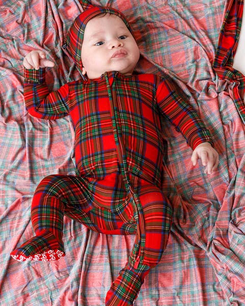 December Boy Zippered Footie
