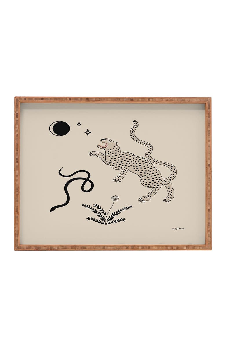 Deny Designs Megan Galante Desert Prey Rectangular Bamboo Tray, Main, color, Multi