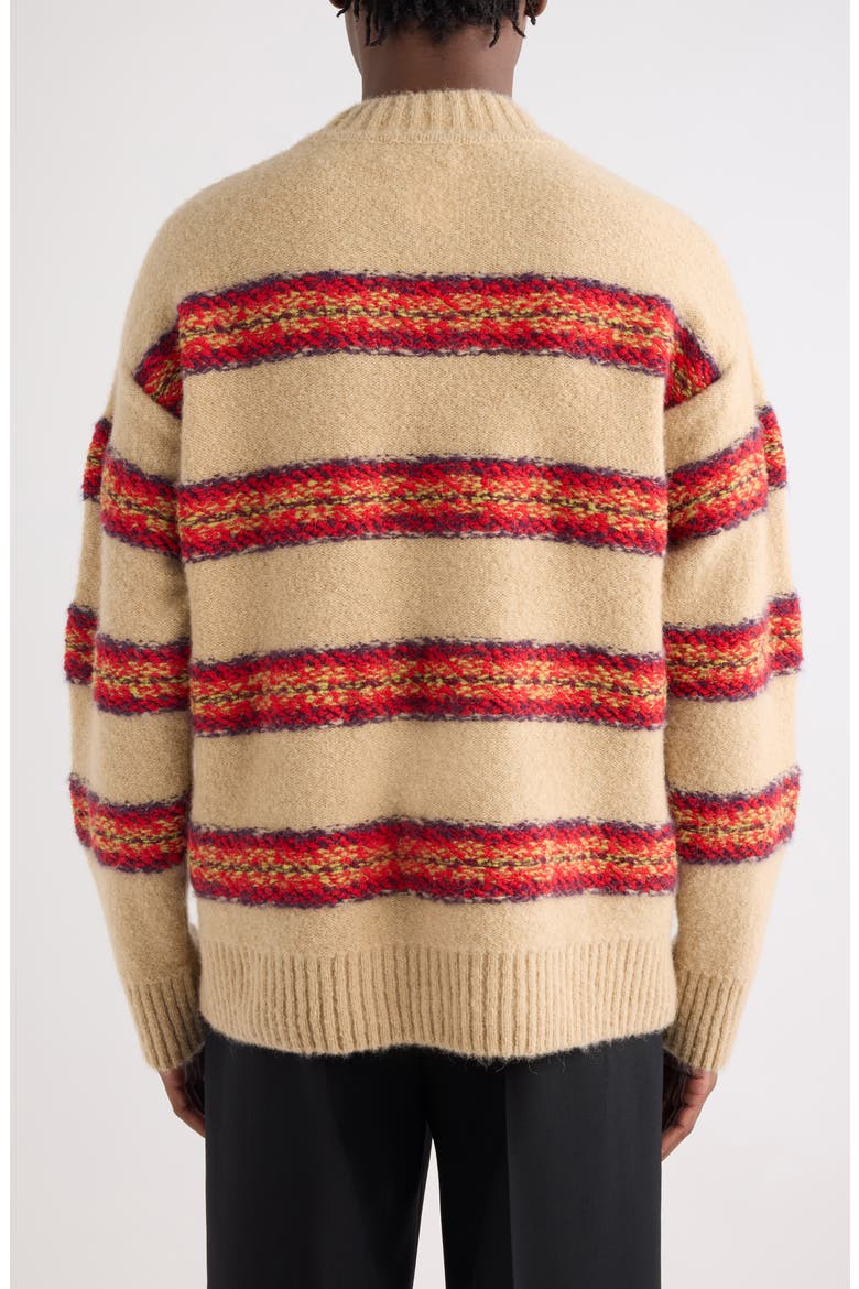 Master Stripe Alpaca & Wool Blend Sweater, Alternate, color, ECRU