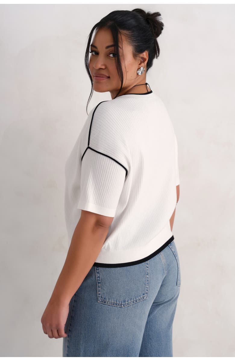 KADA The Awaken Rib V-Neck, Alternate, color, Salt