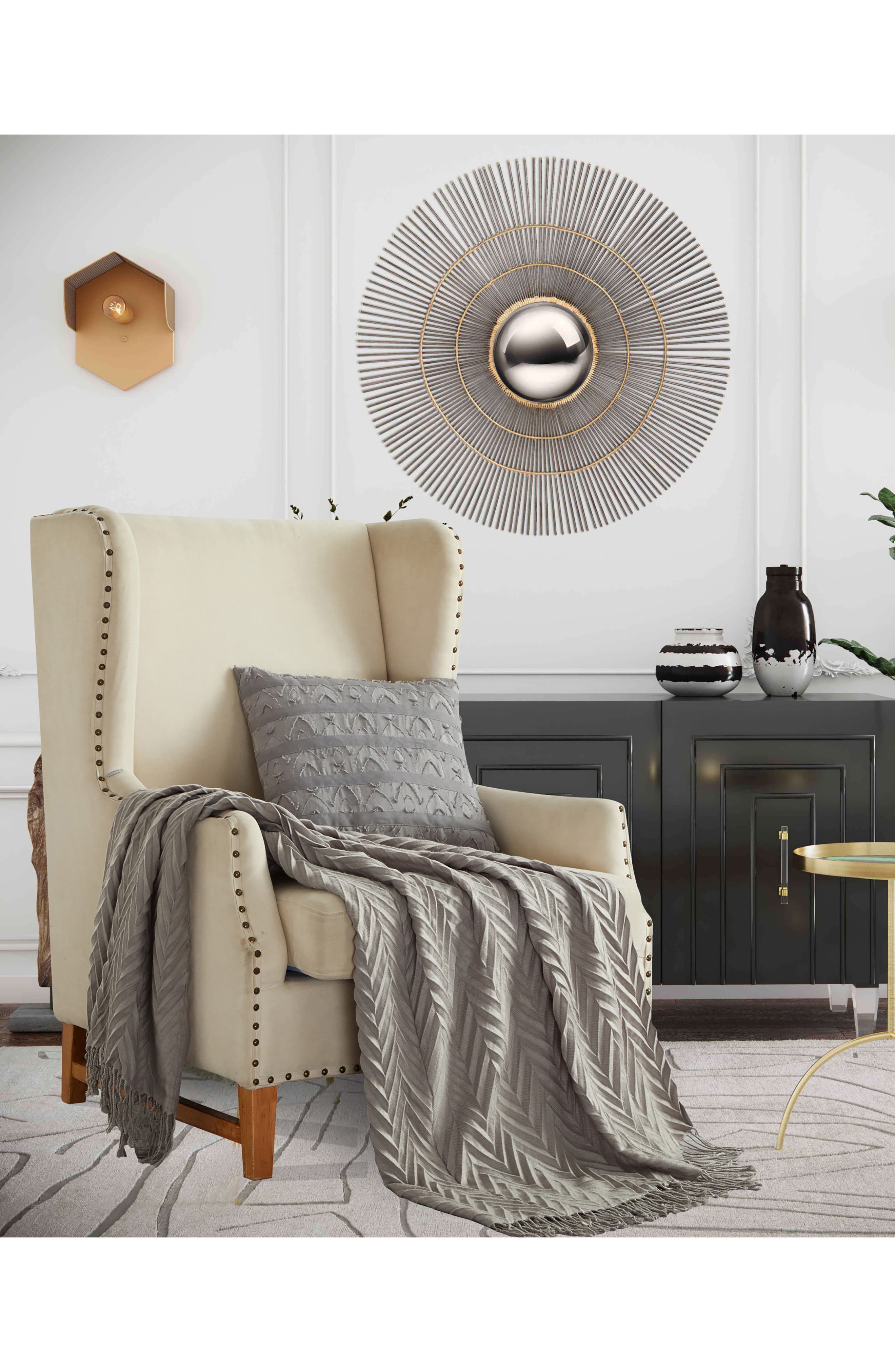 CHIC Beatrice Chevron Fringe Throw Blanket | Nordstromrack