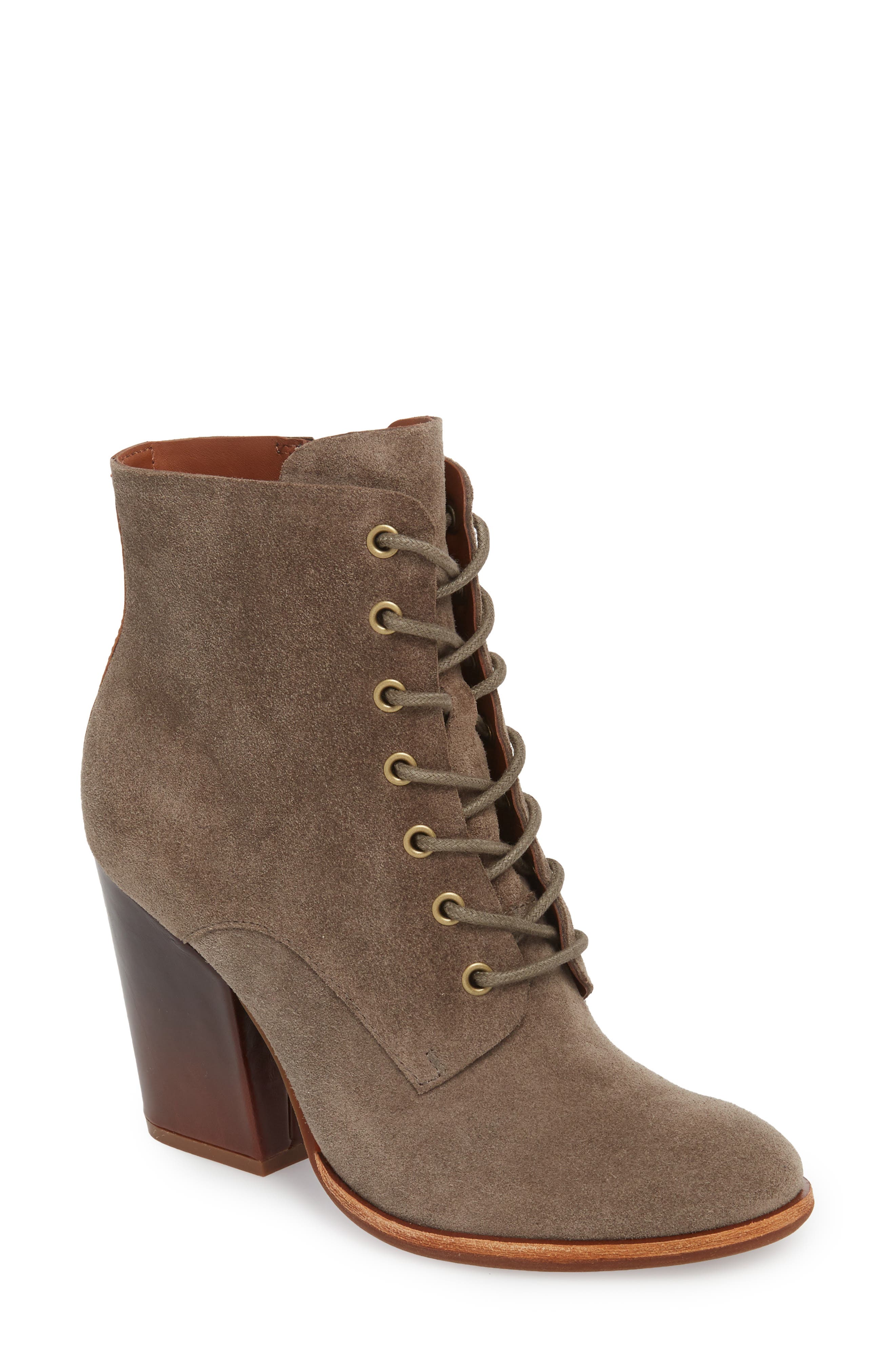Elfa Bootie, Main, color, GREY SUEDE