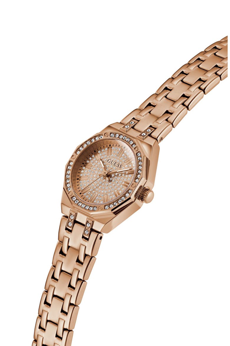 Pixie Crystal Dial Bracelet Watch, 25mm, Alternate, color, ROSE GOLD TONE