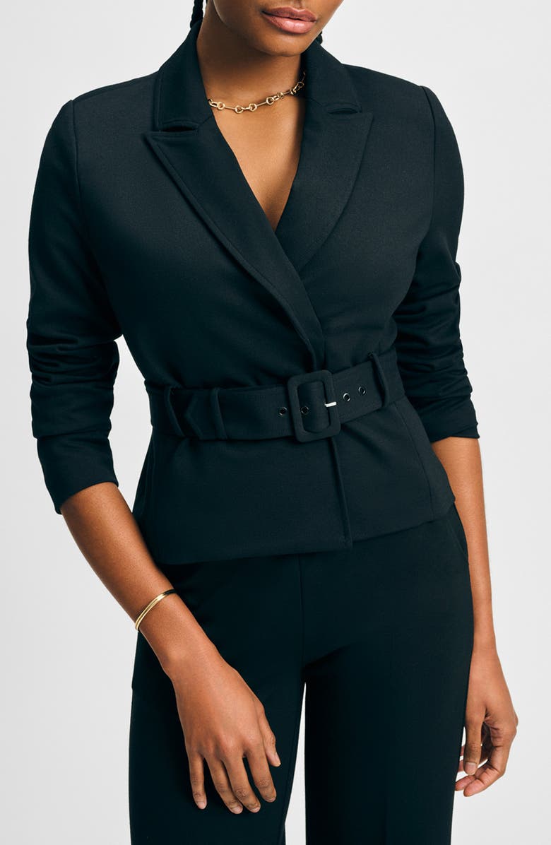 Isaac Mizrahi New York Belted Jacket, Main, color, 