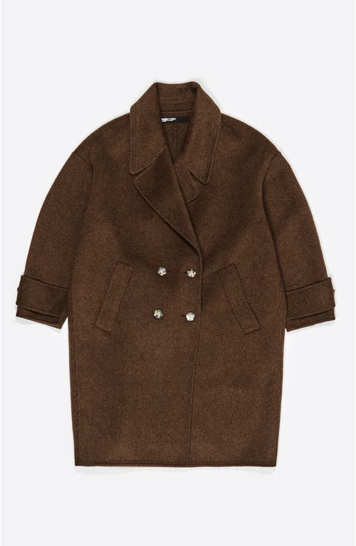 Bimba Y Lola Double-face Maxi Lapel Coat In Multi