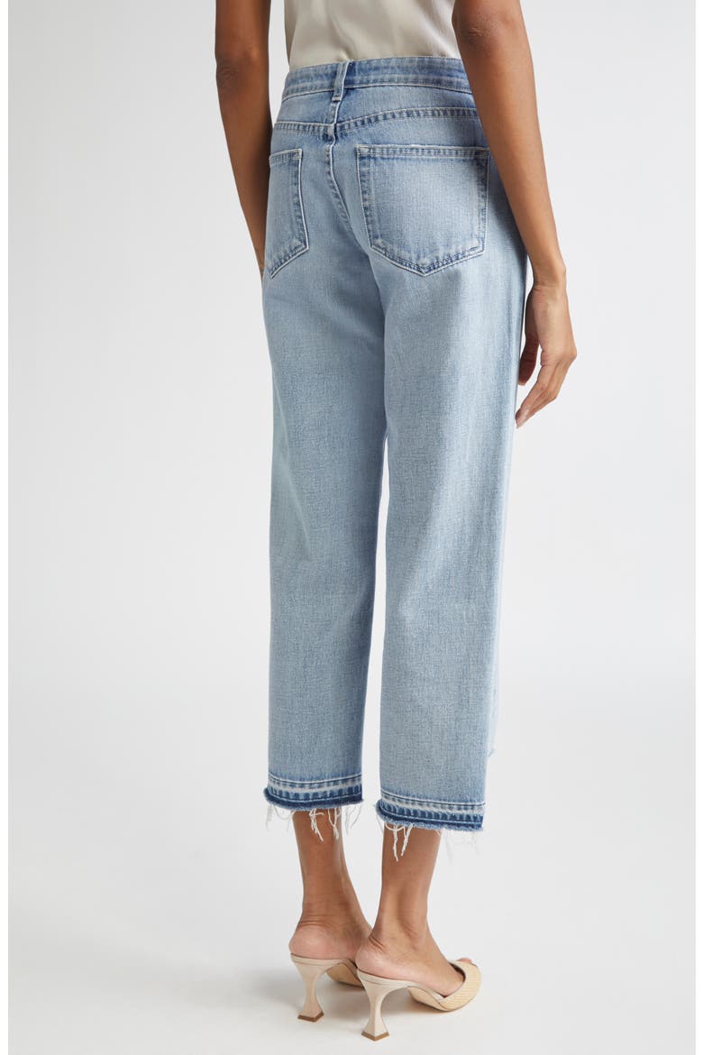 Blaine Low Rise Release Hem Crop Stovepipe Jeans, Alternate, color, ALBEE
